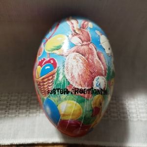 Vintage EASTER CREATIONS INC Paper Mache Easter Egg